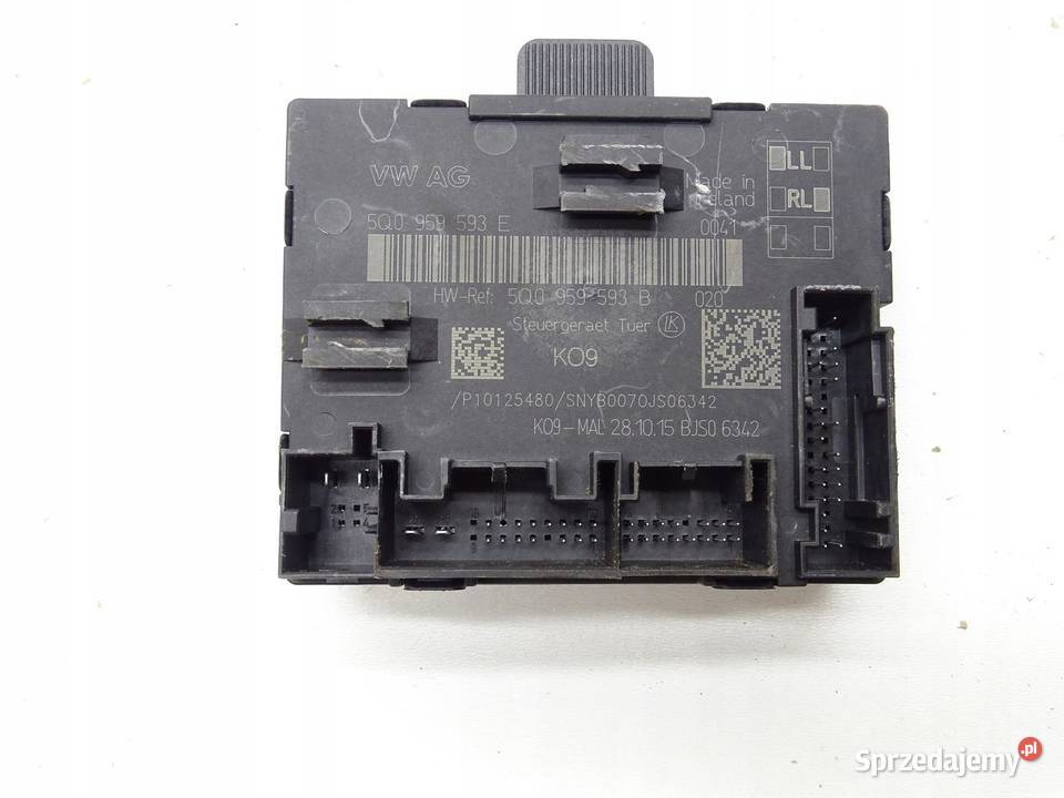 MODUŁ STEROWNIK DRZWI 5Q0959593E SUPERB III A3 osobowe małopolskie sprzedam
