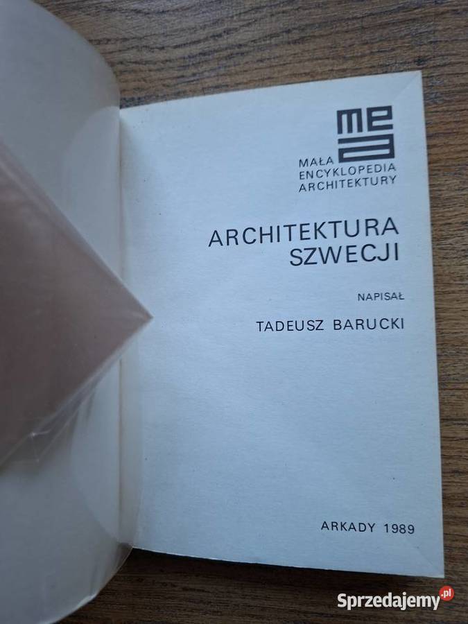 Architektura Szwecji Tadeusz Barucki Mapy i przewodniki Kraków