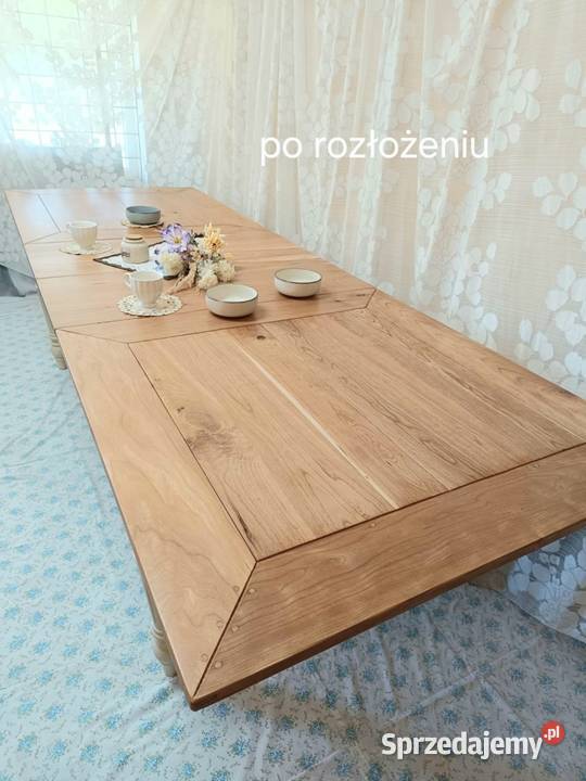 Stół rozkładany drewniany 100210290 duży sprzedam