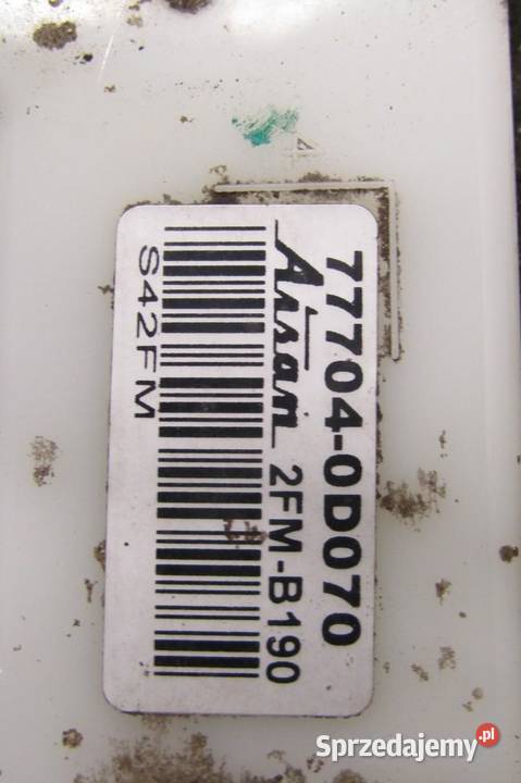 POMPA PALIWA 13 VVTi TOYOTA YARIS III 777040D070 lubelskie