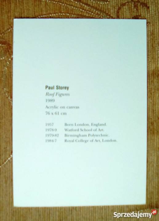 PAUL STOREY OBRAZ NA POCZTÓWCE Pozostałe Piszczac