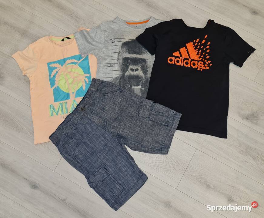 Zestaw chłopiec koszulki spodenki Adidas Goryl Łódź
