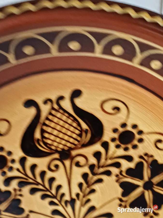 vintage duży talerz ozdobny małopolskie Nowy Targ