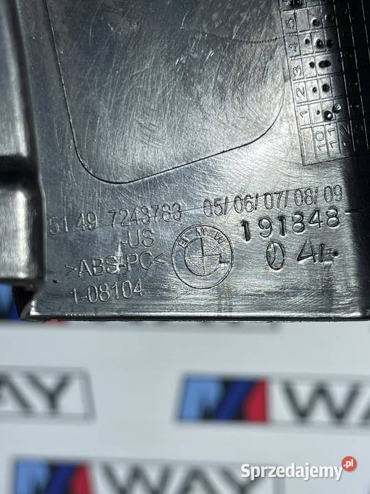 BMW X3 F25 OSŁONA SŁUPKA BAGAŻNIKA DOLNA CZARNA