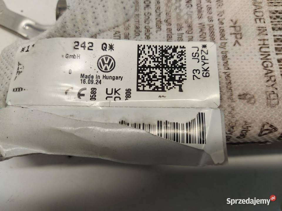 VW ID4 11A 2024r SUV 5D PODUSZKA FOTELA PRAWY