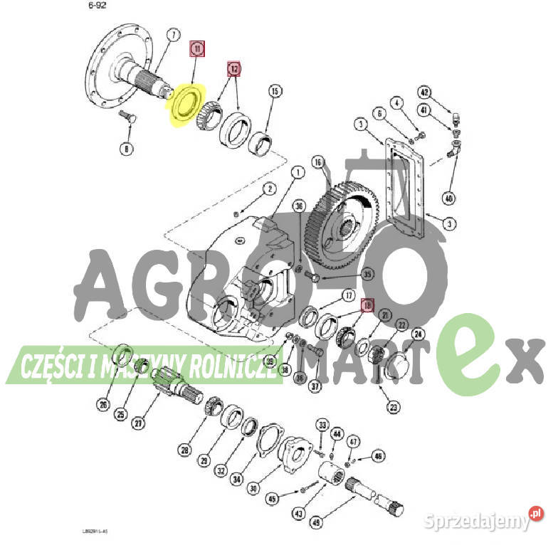 401905R91 USZCZELNIACZ 9893x15258x1588 CNH Wichrów