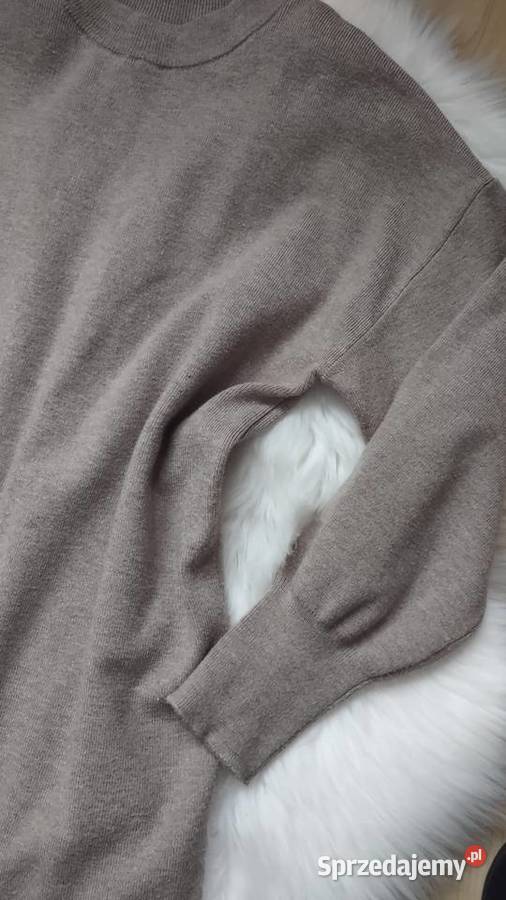 Sweter tunika beżowy ZARA S Swetry i golfy małopolskie sprzedam