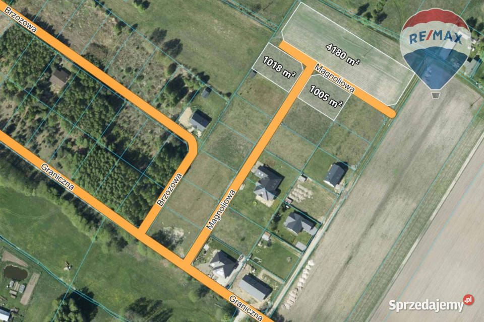 Działka budowlana 4180m2 Benenard gm 36m sprzedam