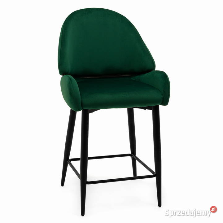 Hoker Tapicerowany Bergamo Butelkowa Zieleń Tarchały Małe