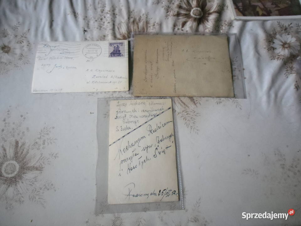 Pocztówki Wesołych Świąt ręcznie malowane Zwoleń