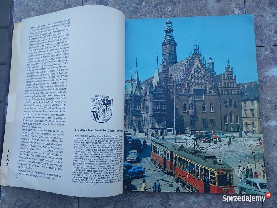 Stara książka album niemiecki odrą i Nysą lata Tczew