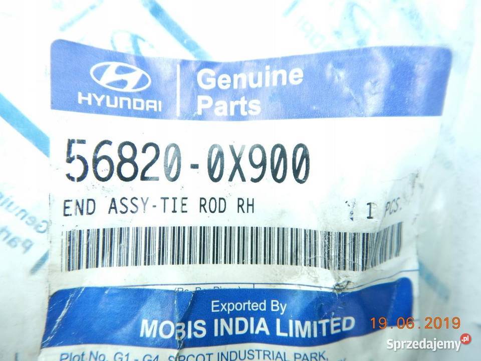 KOŃCÓWKA DRĄŻKA PRZÓD HYUNDAI I10 0717 NOWA ASO