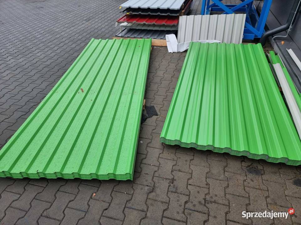 Rzucająca się w oczy blacha 2 gatunek Zielony Materiały budowlane Sarzyna