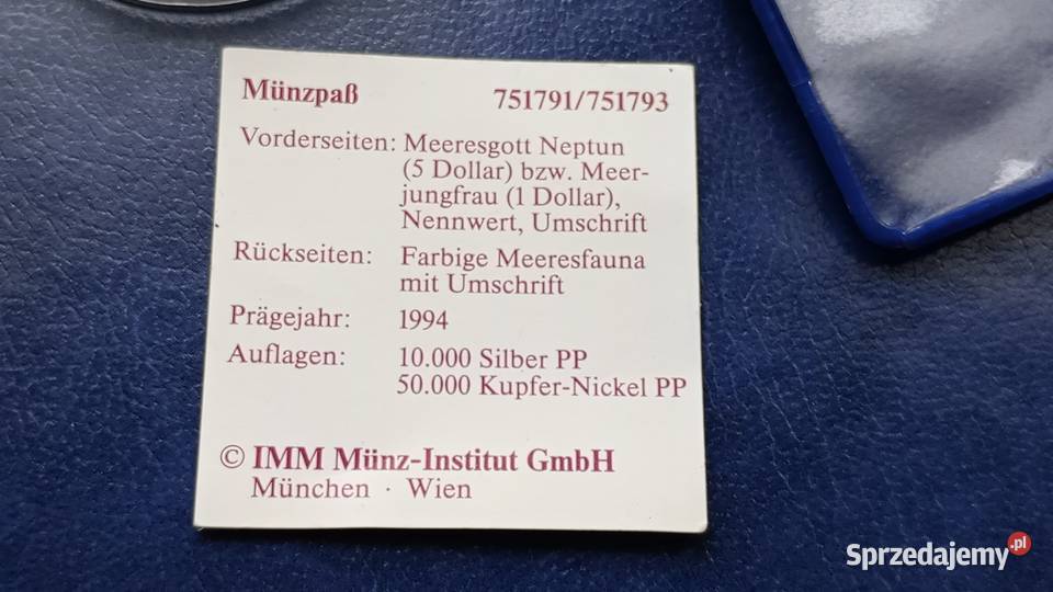 Stare monety 1 dolar 1994 Palau stan menniczy podkarpackie Lesko