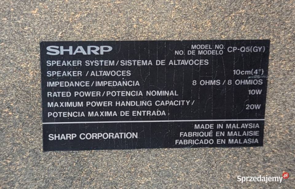 Wieża AIWA XRM151EZ z głośnikami Sharp CPQ5 Warszawa