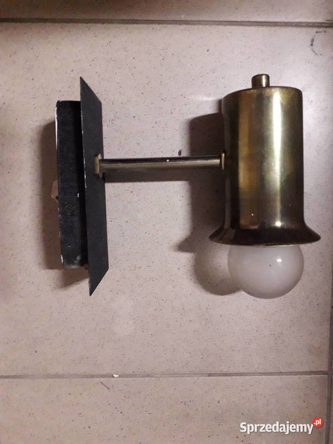 Kinkiety mosiężne art deco prl Warszawa