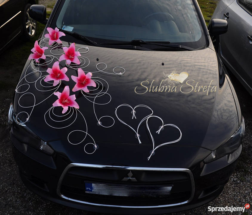 Dekoracja ślubna, dekoracja na samochód, dekoracja