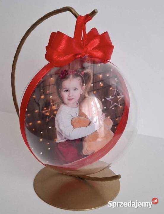 Bombka ze zdjeciem na stojaku Rękodzieło Wilkowice