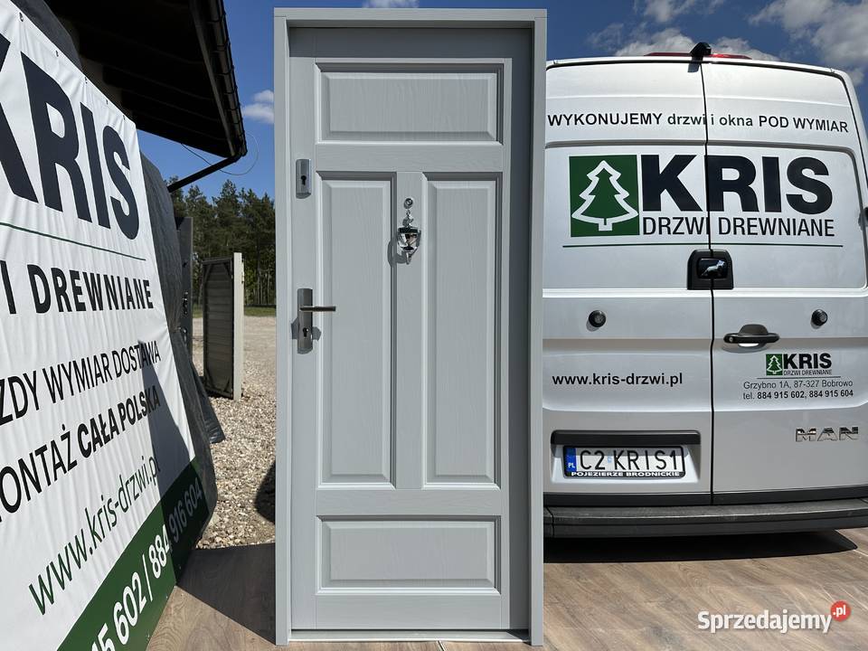 Drzwi zewnętrzne drewniane ANGIELSKIE NA KAŻDY Grzybno sprzedam