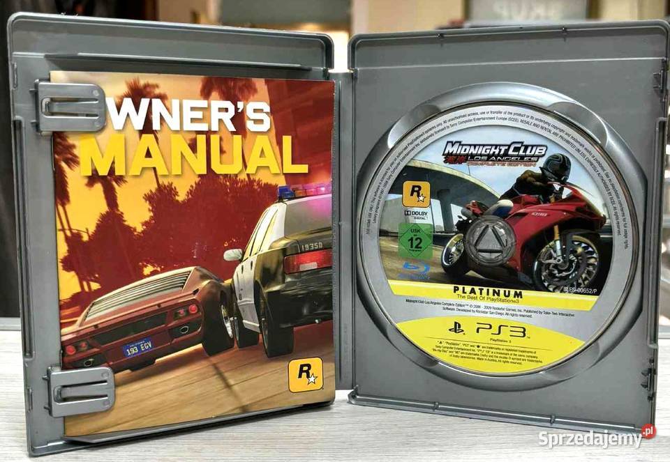 Gra 3 Midnight Club Los Angeles Sony Playstation 3 warmińsko-mazurskie Elbląg