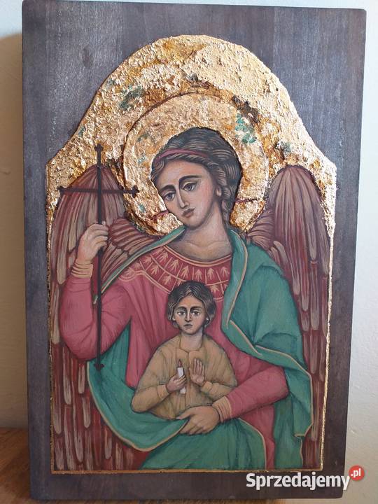 Ikona Anioł Stróż OryginałPisana Kazimierz Dolny