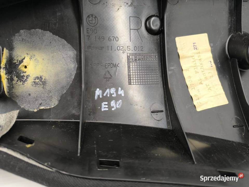 BOCZEK KANAPY TYŁ PRAWY BMW E90 E91 7149670 wielkopolskie