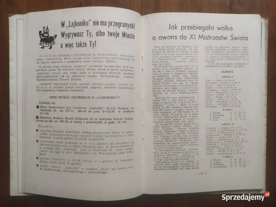 Skarb kibica MŚ Argentyna 1978 Łódź