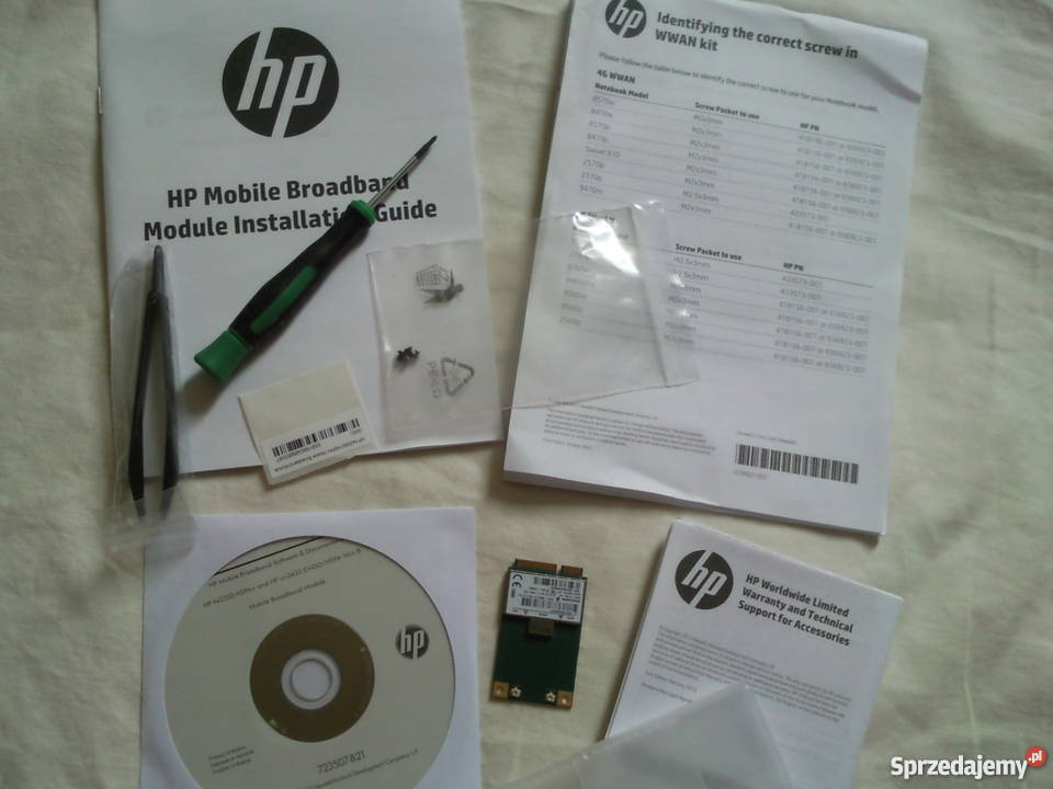 Moduł szerokopasmowy HP hs2350 HSPA do urządzeń Bydgoszcz sprzedam