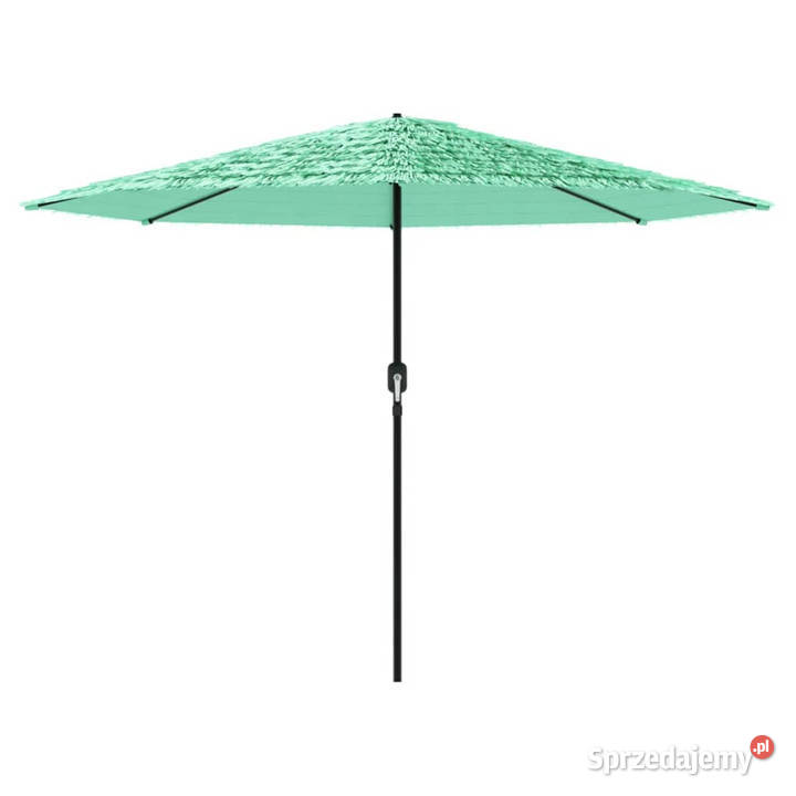 Parasol ogrodowy na stalowym słupku zielony mazowieckie Warszawa