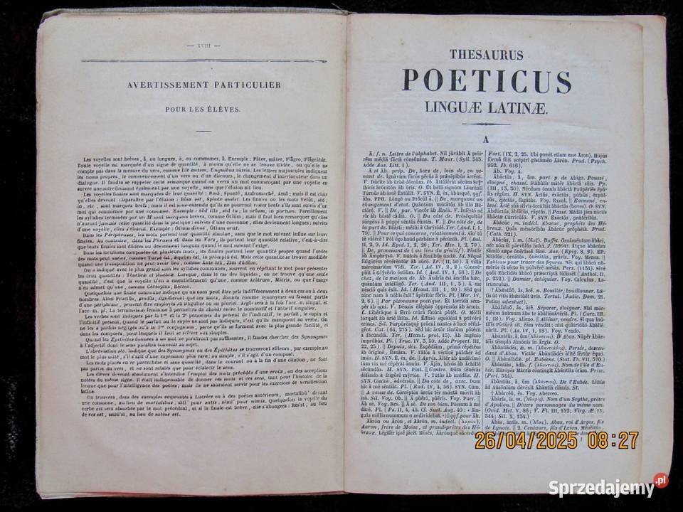 Thesaurus poeticus linguae latinae LQuicherata z Bychawka Trzecia