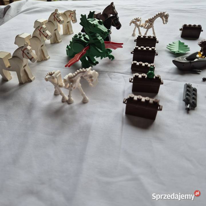 Klocki lego koniki smok skrzynie małpka itd Brzesko