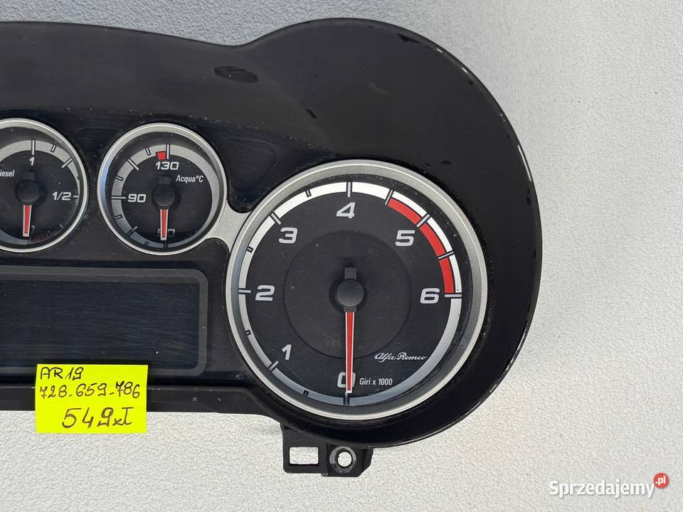 LICZNIK PRĘDKOŚCIOMIERZ ZEGARY ALFA ROMEO MITO Warszawa