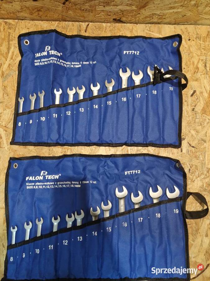 Falon Tech Klucze płaskooczkowe z grzechotką Głogowa