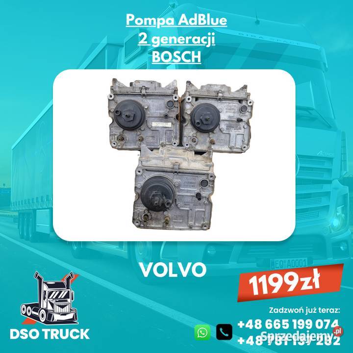 Pompa AdBlue Volvo FH FM Renault DXI 2 generacji Zawichost