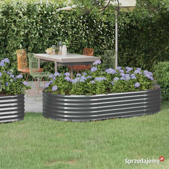 Podwyższona donica stal ocynkowana 175x100x36 Pozostałe