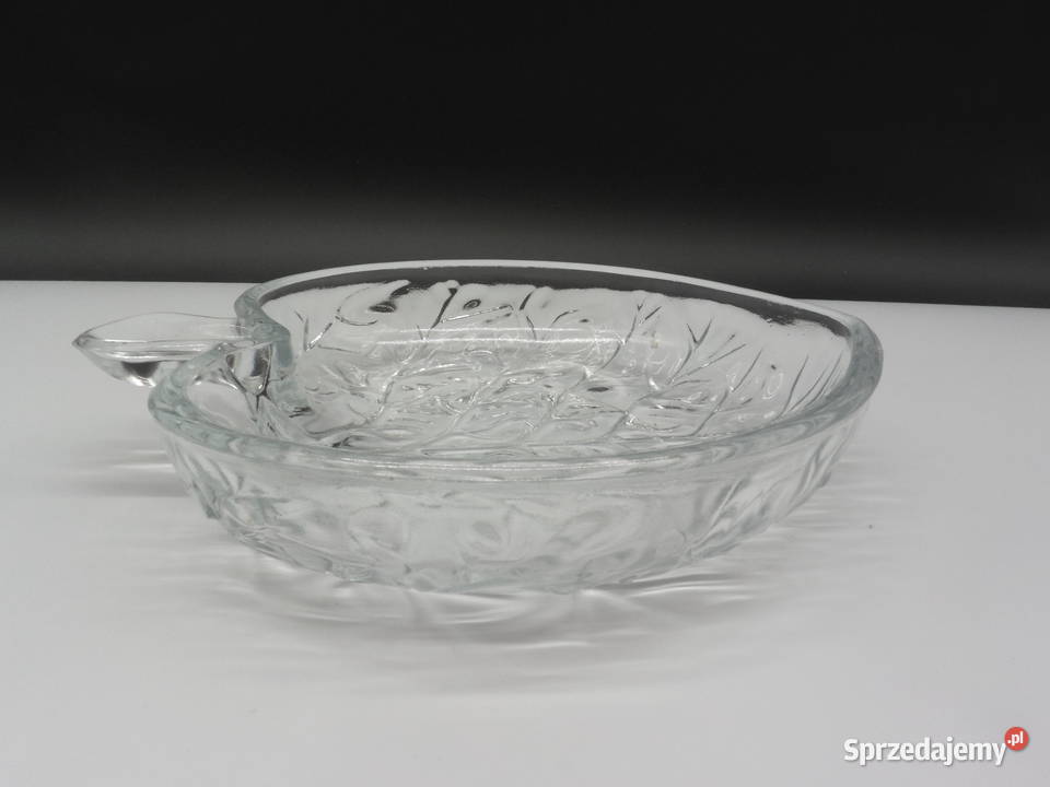 Stara Szklana Miseczkasalaterka LISTEK JABŁUSZKO Raszków