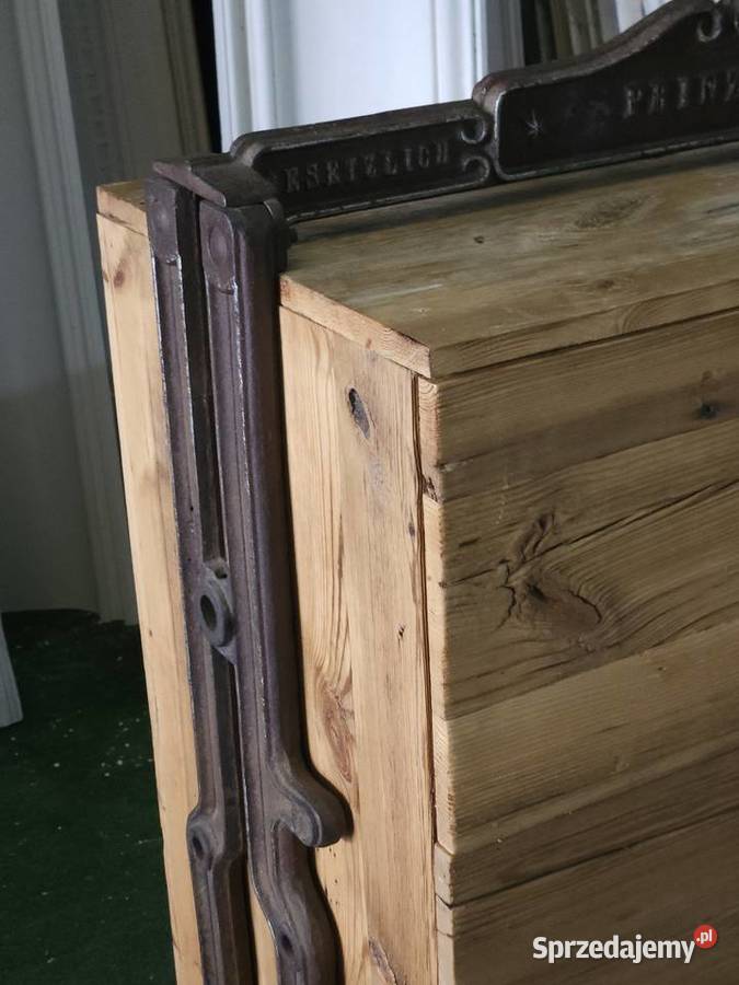 komoda drewniana ze stelażem żeliwnym Warszawa