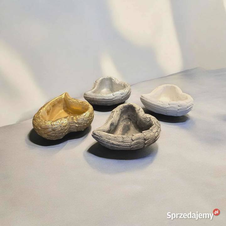 osłonka gipsowa doniczka serce dekoracja dekor dolnośląskie Wrocław