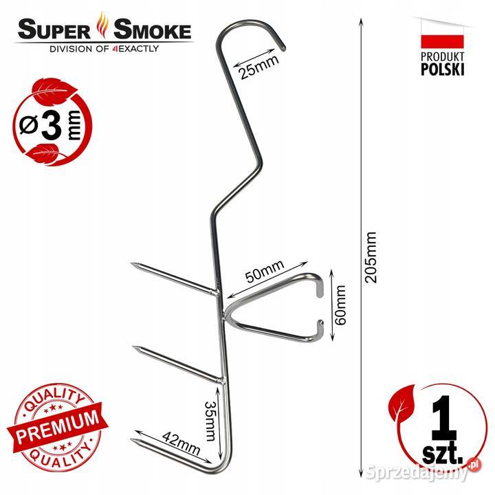 Hak Wędzarniczy Super Smoke do ryb 3mm Premium Białystok