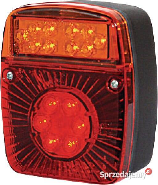Lampa tylna zespolona LED kwadratowa 1224V Kamionna