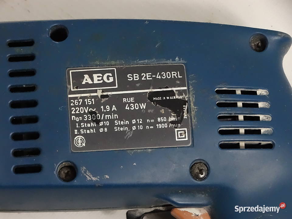 Wiertarka udarowa AEG SB 2E430RL 430W Made in W Biłgoraj