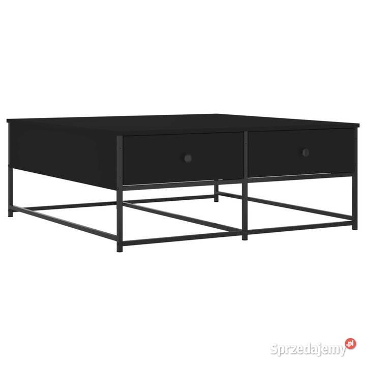 Stolik kawowy czarny 100x99x40 materiał Warszawa