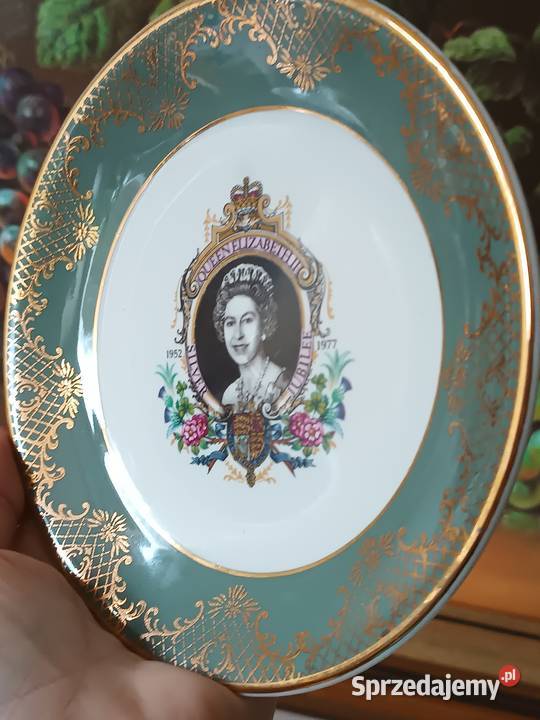 Angielski porcelanowy talerzyk z wizerunkiem małopolskie