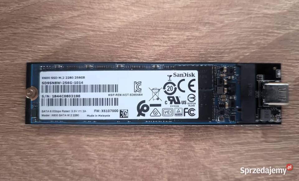 SanDisk 256Gb SATA III Gliwice sprzedam