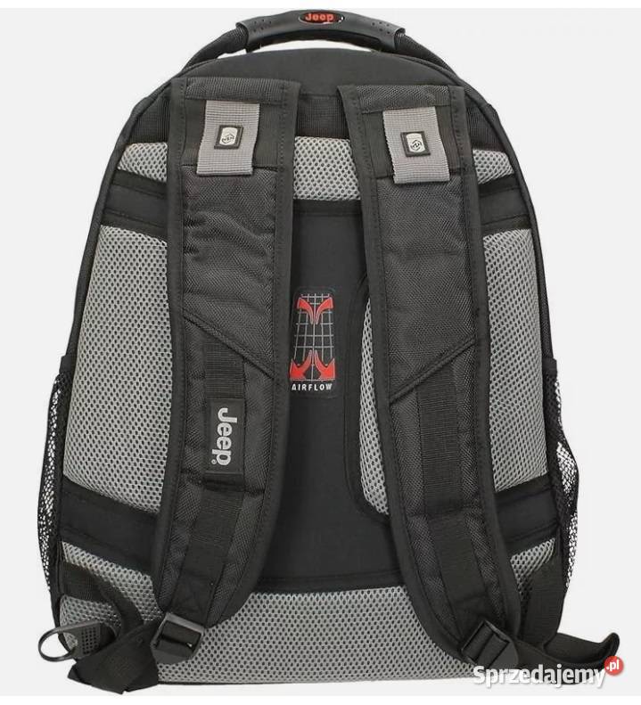 Plecak Jeep firmowy solidny czarny Duży Plecak Torby, plecaki i walizki lubelskie