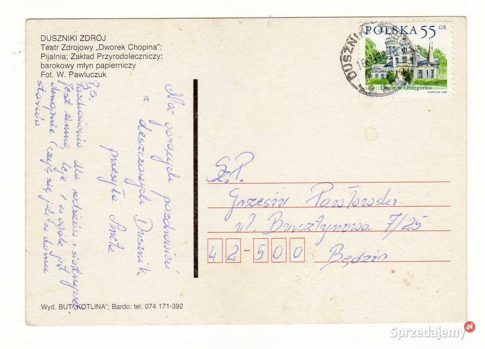 DUSZNIKI ZDRÓJ POCZTÓWKA WIELOWIDOKOWA 2 Krynki