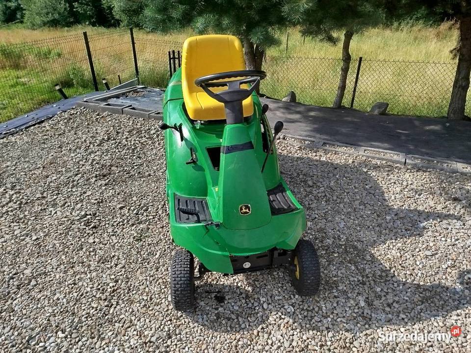 Kosiarka traktorek John Deere z koszem