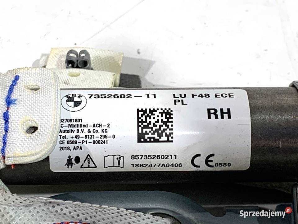 KURTYNA POWIETRZNA PRAWY BMW F48 7352602 osobowe Kanały powietrza