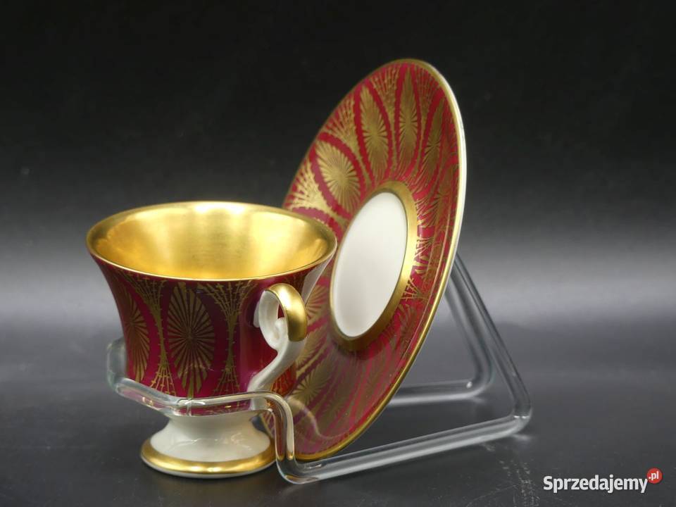 Zjawiskowa bogato złocona mokka Alka niemal Poznań