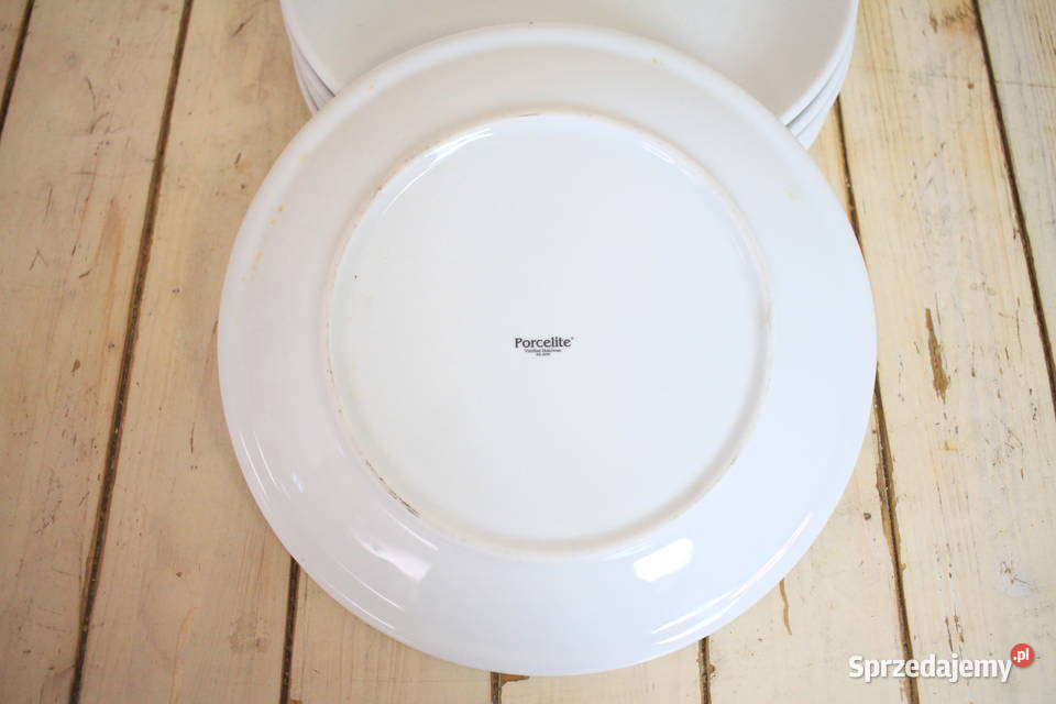 Talerze płaskie obiadowe porcelana Pszczyna sprzedam